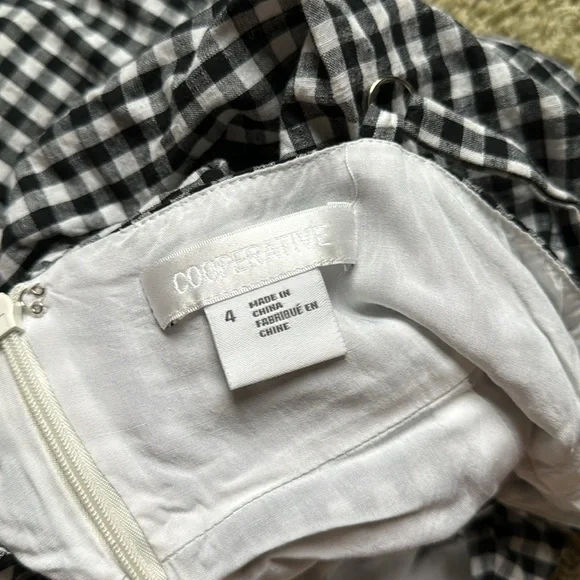 Cooperative Gingham Black Mini Dress - Picture 3 of 3